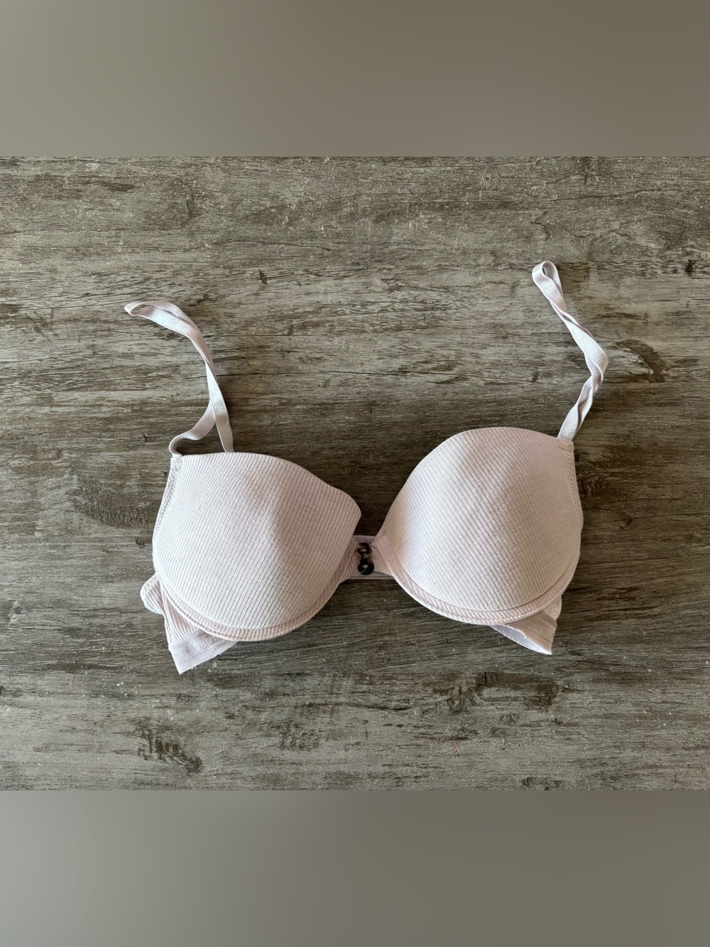 Marilyn Monroe Bra Lilac Purple Ribbed Knit Padded Women 34B Classic